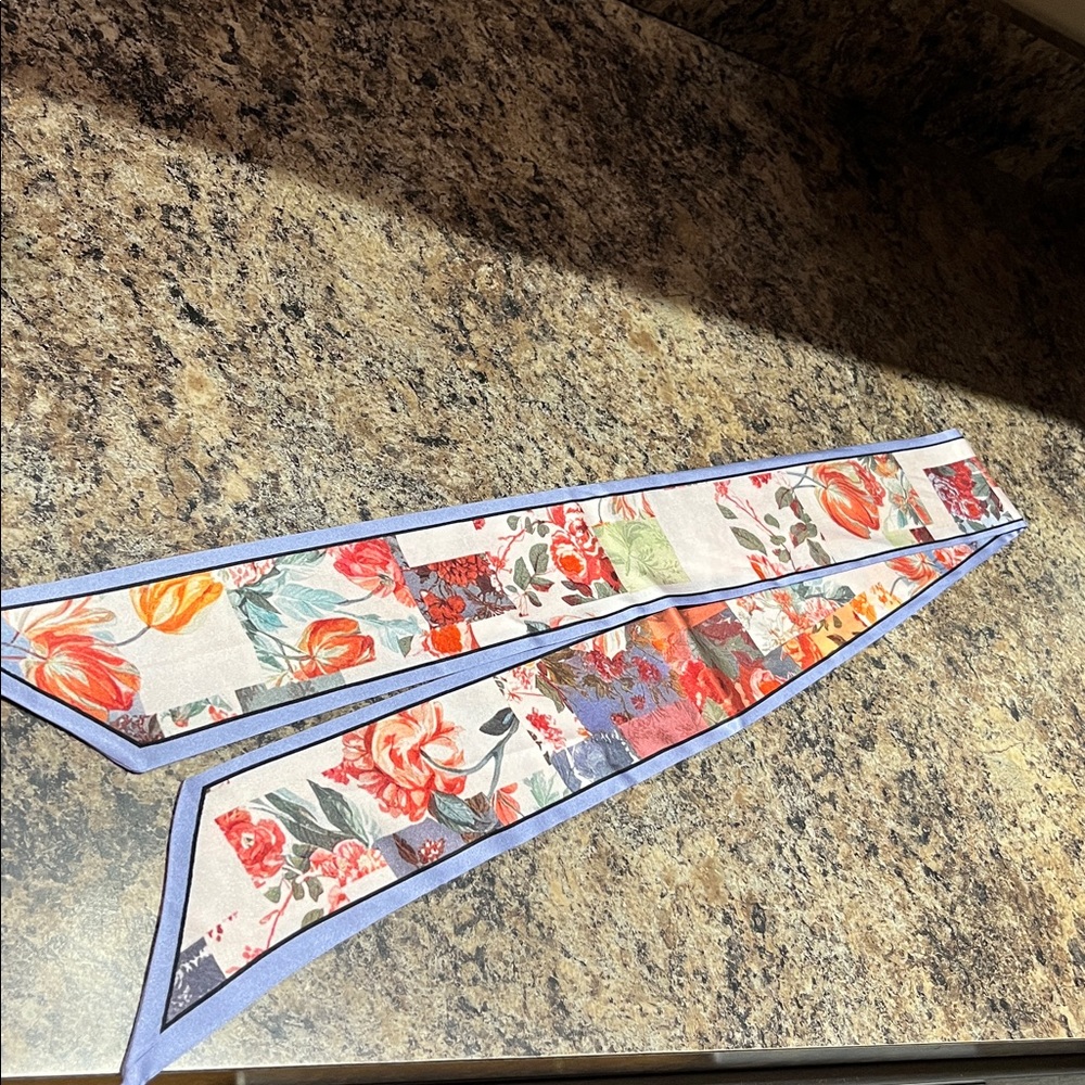 Anthropologie LyreBird Printed Skinny Scarf - Picture 3 of 7